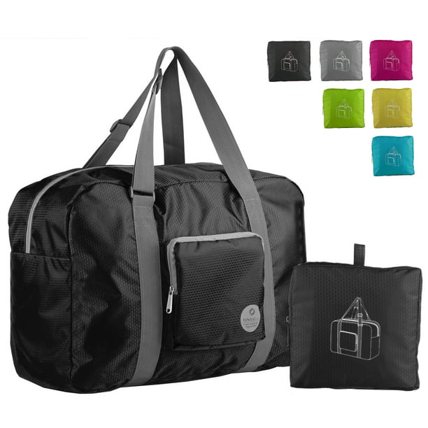 Enerhu Travel Duffel Bag Waterproof Foldable Luggage Bags Tear Resistant for Sports Extra Large Black 